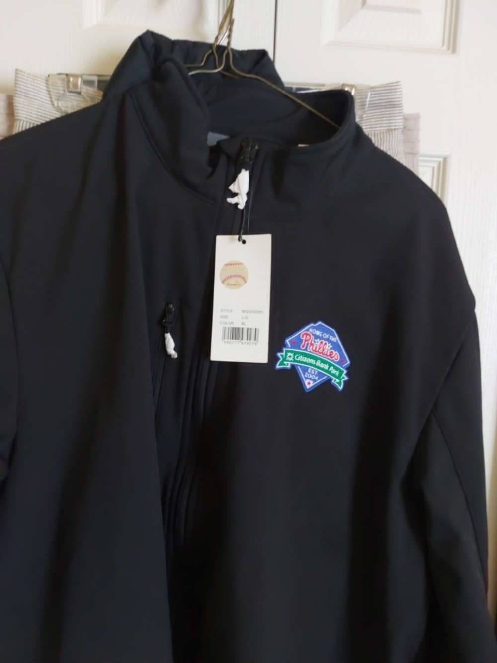 Phillies Citizens Bank Park Black Softshell Jacket